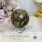 Natural Septarian Carved Sphere on Stand 233g