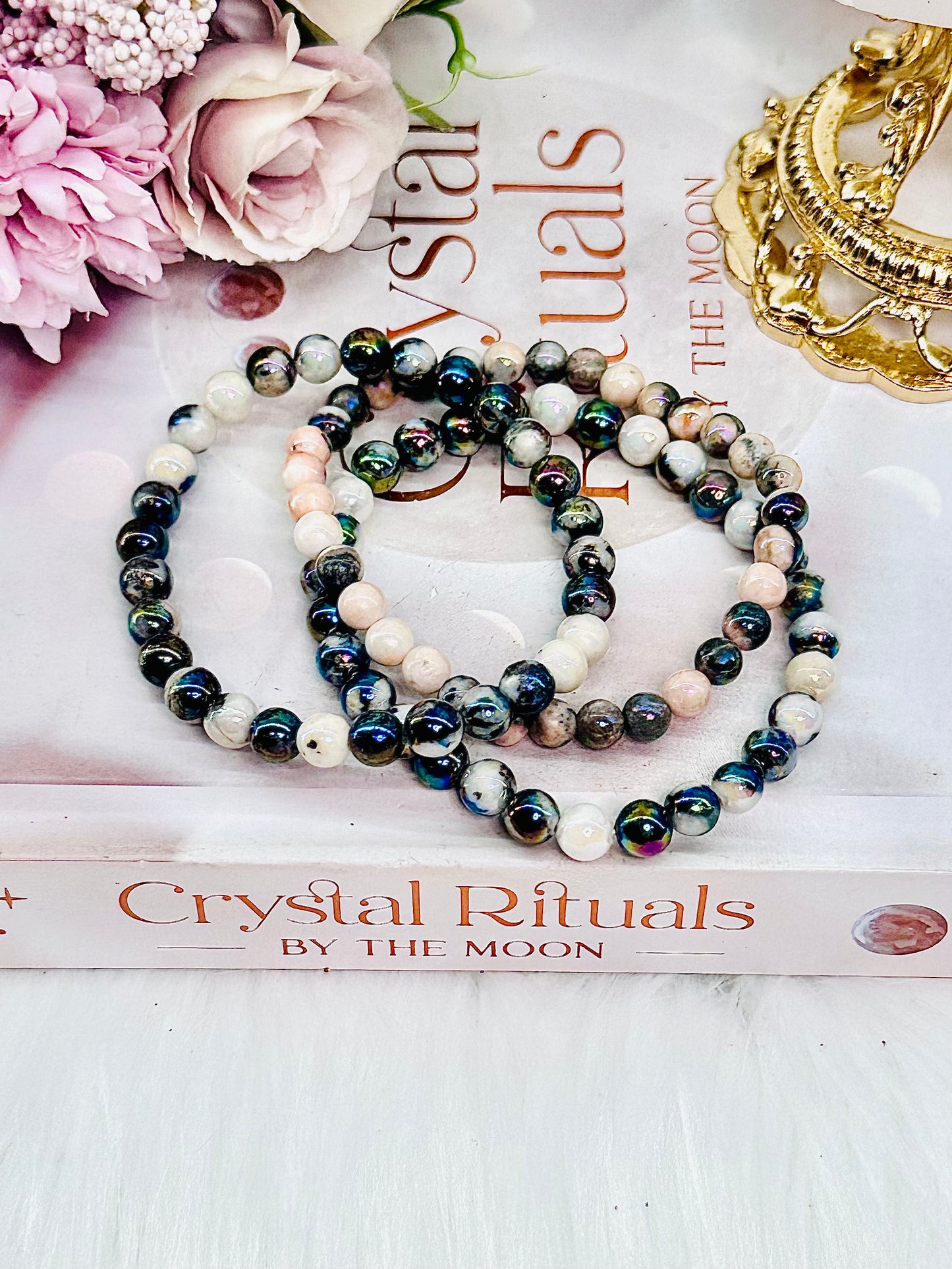 Wearing Orca Agate Gives A Sense Of Calmness ~ Stunning Angel Aura Orca Agate Bracelet In Gift Bag $15 each x