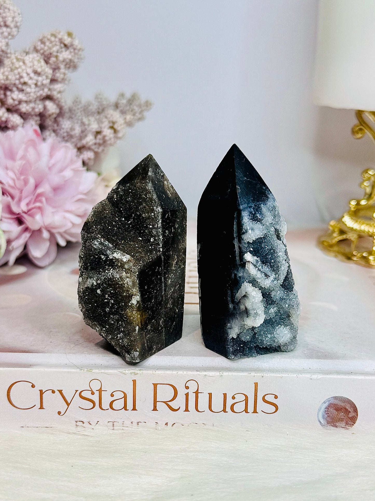 Set of 2 Sphalerite Towers 6cm
