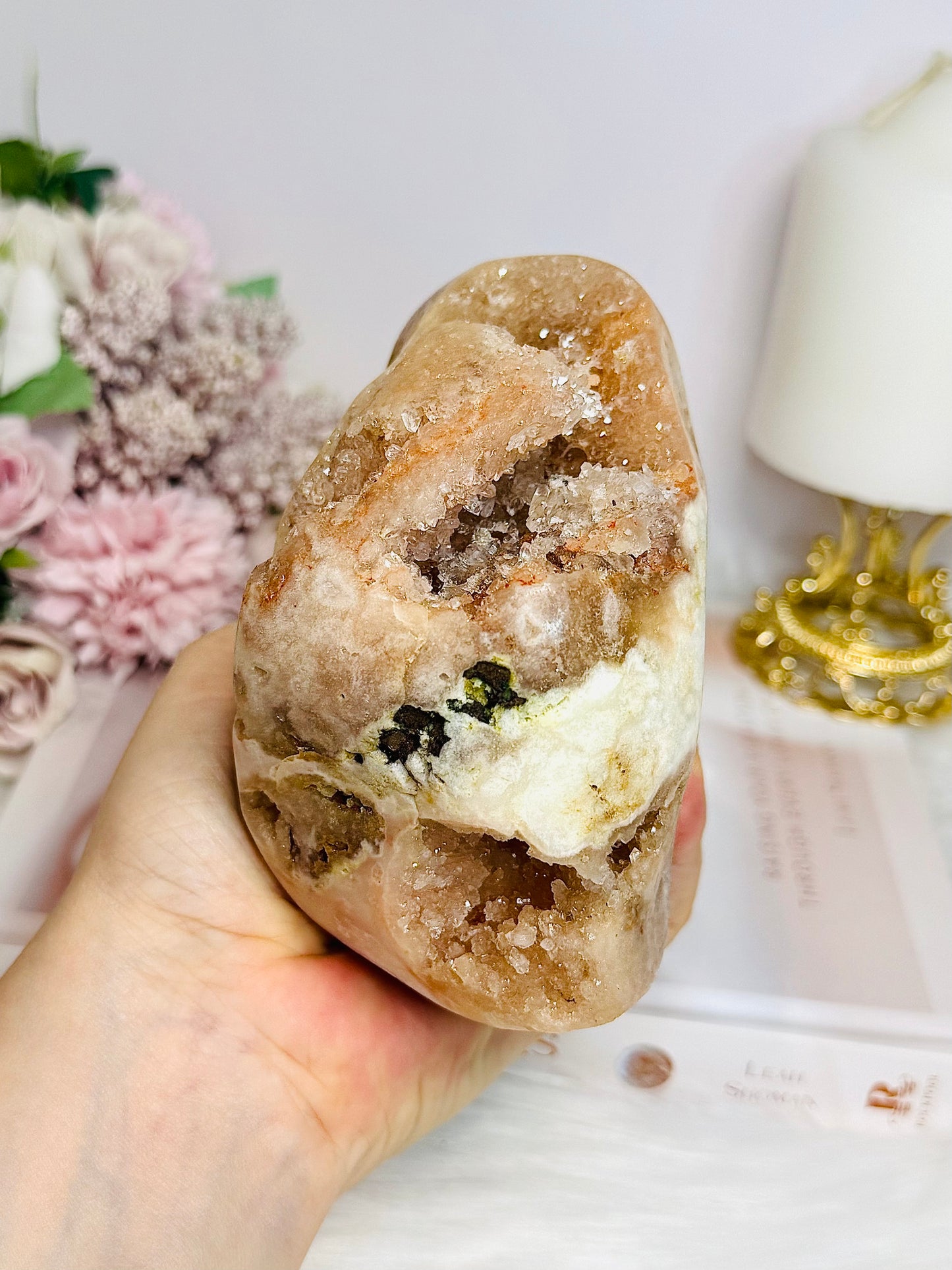 Large Pink Amethyst Druzy Freeform 12cm 880g