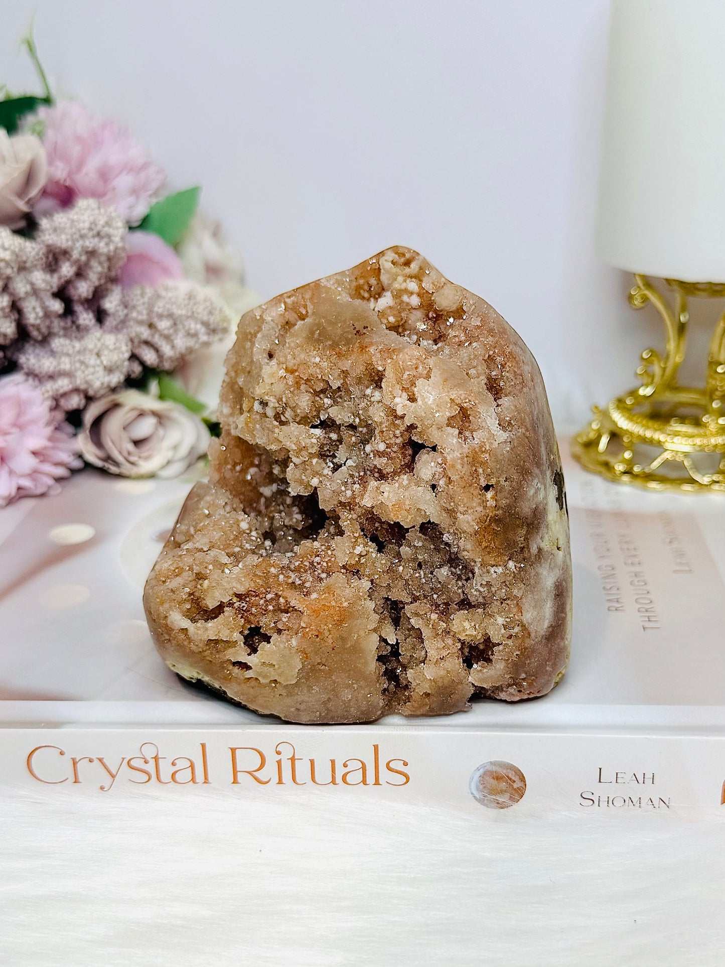 Large Natural Pink Amethyst Druzy Freeform 9cm 581g