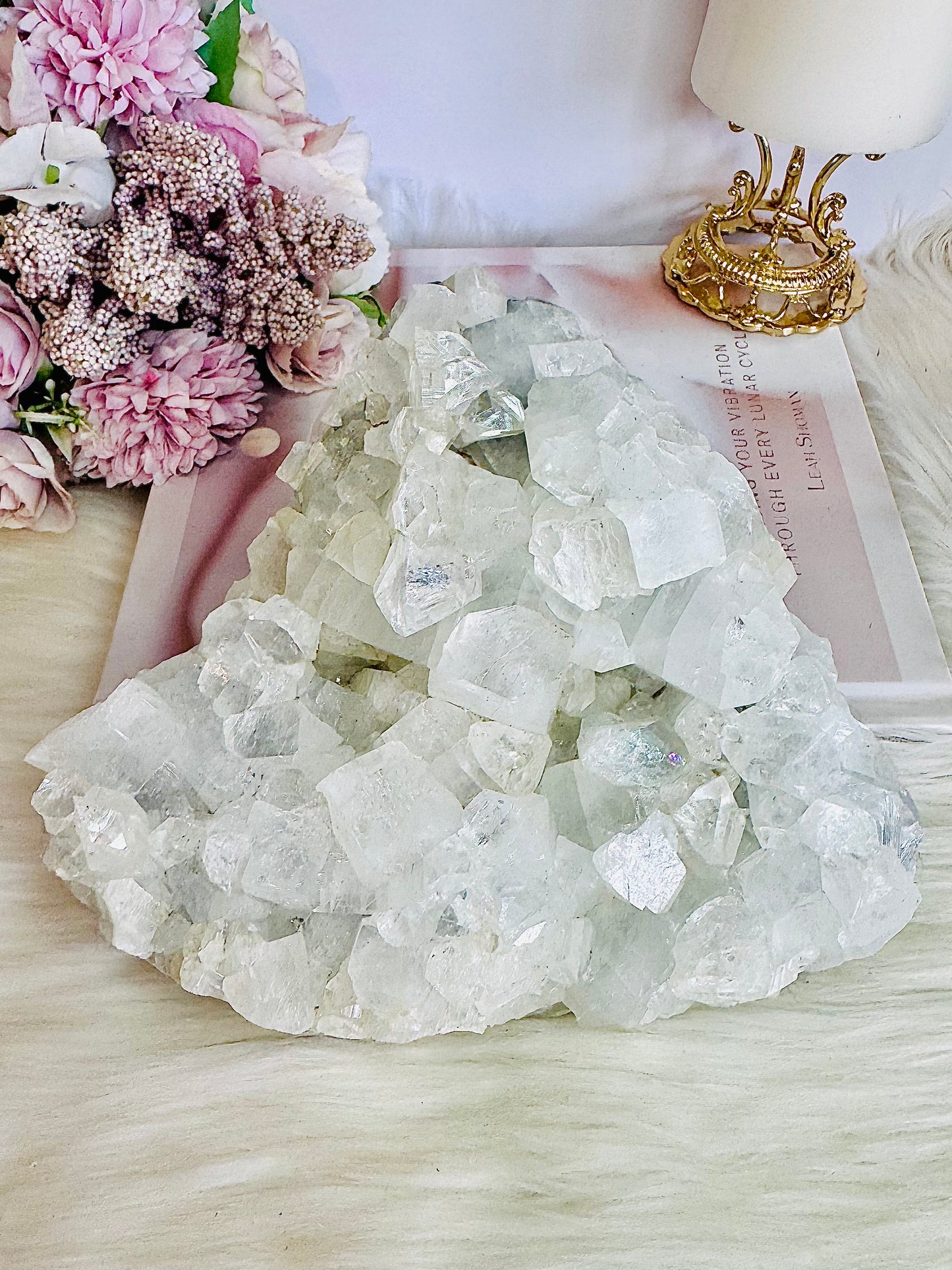 ⚜️ SALE ⚜️ Collectors Piece ~ High Grade Huge Natural White Apophyllite Cluster 1.79KG