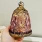 Glass Lantern Led Pink Punch 13cm