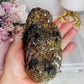 For Protection ~ Natural Large Black Tourmaline in Gold Mica Specimen 790grams