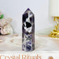 Chevron Amethyst Tower 8.5cm