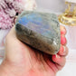 Beautiful Labradorite Polished Freeform 317grams with Blue & Purple Flash