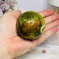 Natural Green Opal Sphere on Stand 220g