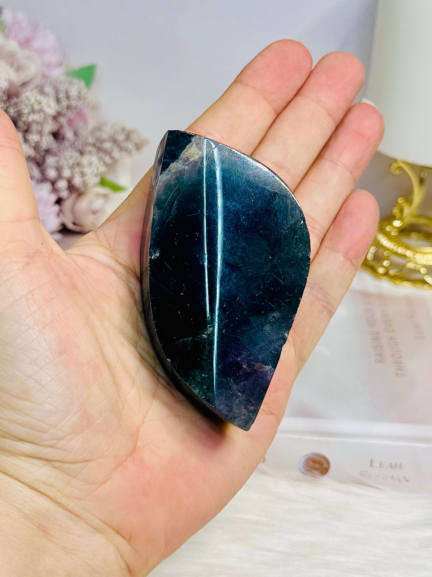 Chunky Fluorite Freeform | Leaf 8cm