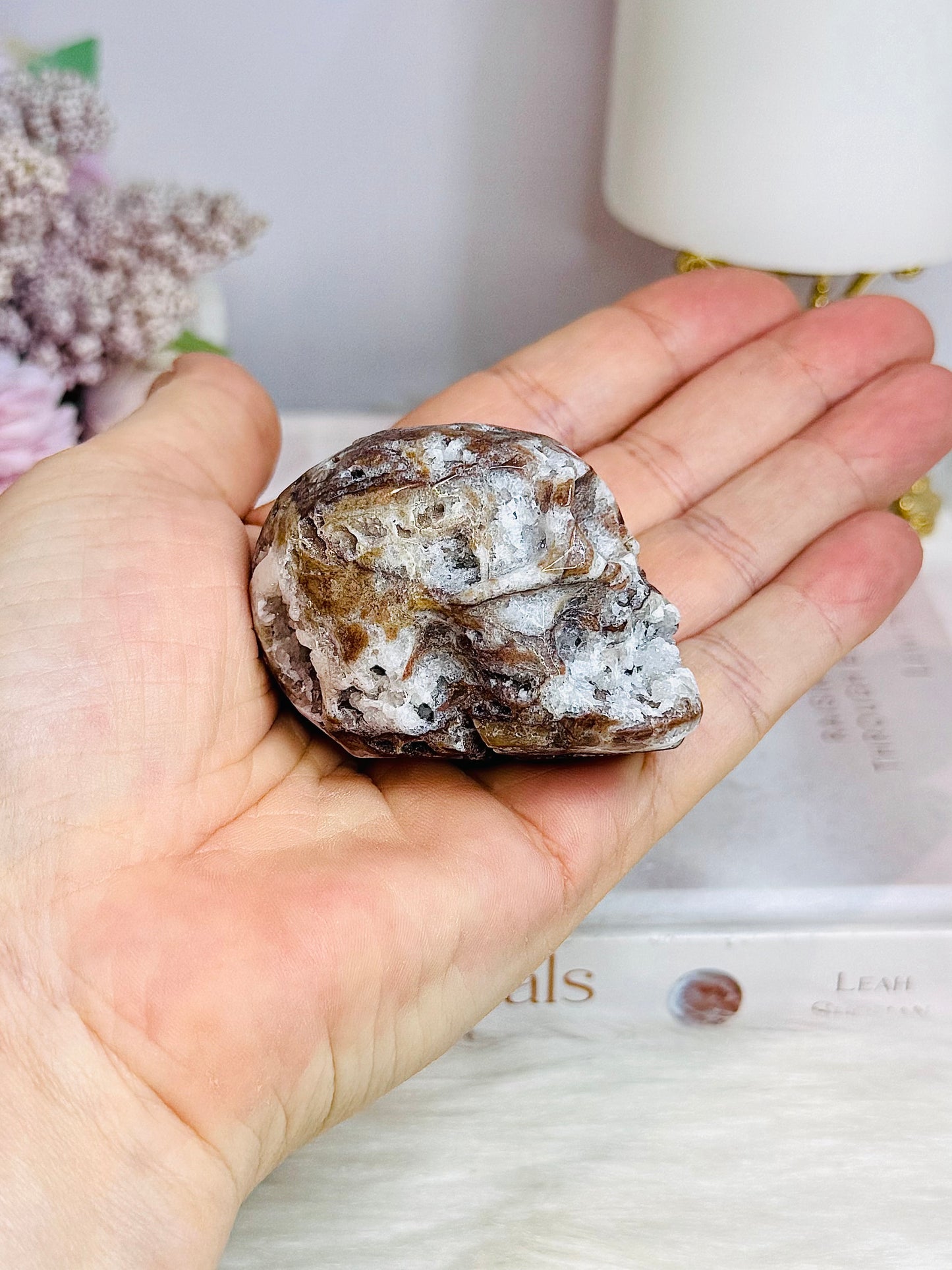 Druzy Sphalerite Skull 6cm