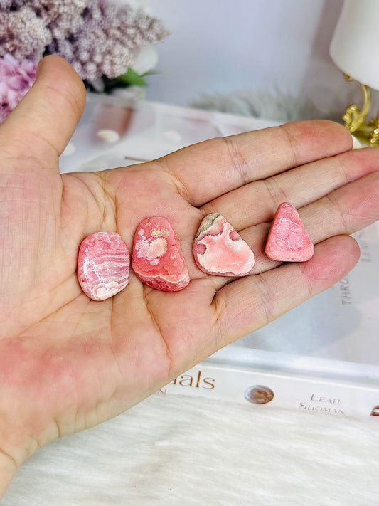 Natural Rhodochrosite Tumbles (Chosen Intuitively) $15 each