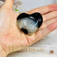 Black Agate Heart