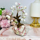 Natural Pink Tourmaline Carved Tree 14cm