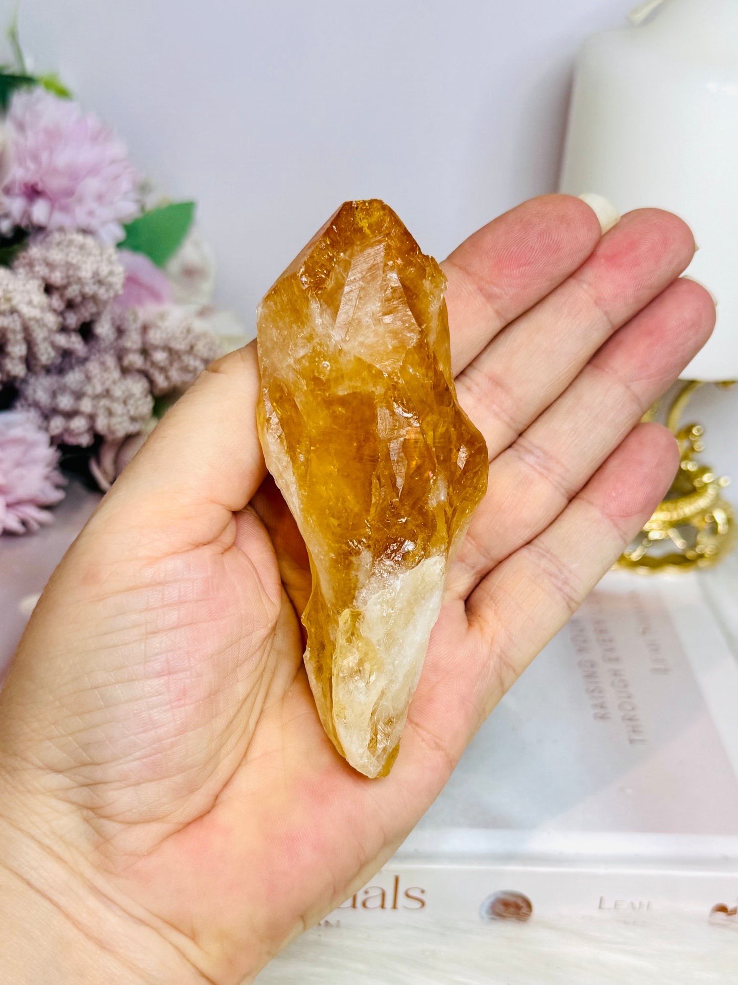 Citrine Freeform 10cm (heat treated)