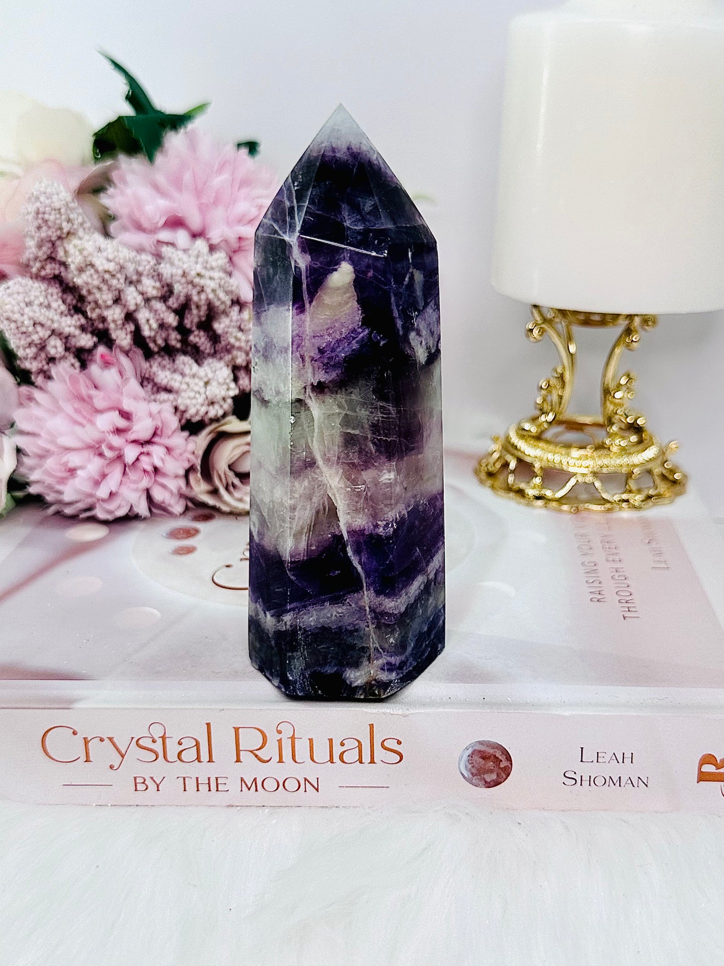 Clean Your Mind ~ Stunning Chunky 332gram Fluorite Tower