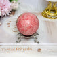 Thulite Sphere with Epidote 204g On Stand