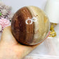 Large Chocolate Calcite Sphere On Stand 1.3KG