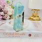 Sky Blue Quartz Tower 11.5cm (has a slight tilt)