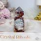 Mexican Lace Druzy Agate Tower 7cm