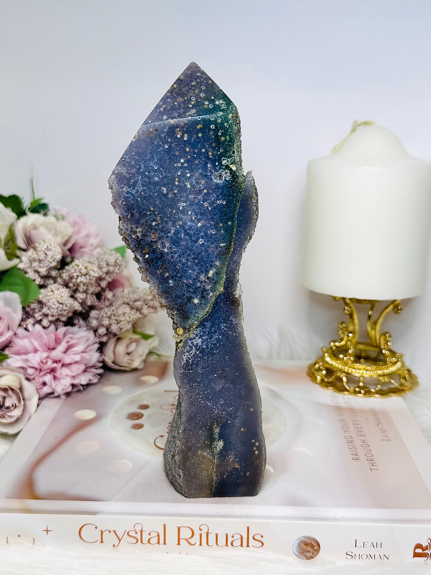 Large Unique Grape Agate Tower | Freeform 19cm 512g