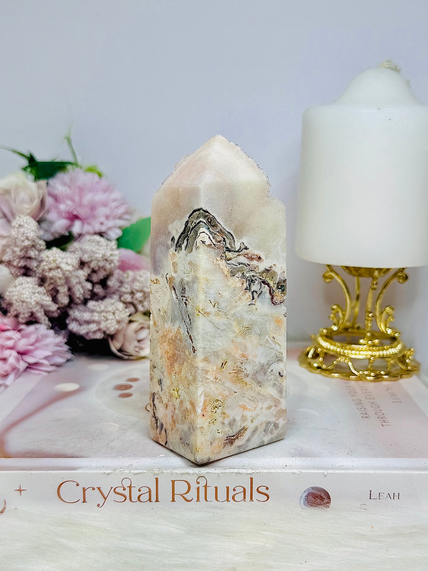 Large Pink Amethyst Druzy Freeform | Tower 12cm 336grams