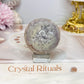 Druzy Flower Agate Sphere On Stand 183g