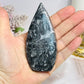 Black Panda Calcite Flame 10cm
