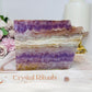 Natural Crazy Lace Amethyst Slab 12cm