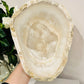 Huge 2.18KG 24.5cm Natural Aragonite Carved Bowl