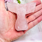 Gorgeous Rose Quartz Body Carving with Wings