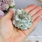 Rare Natural Aquamarine In Mica Specimen on Stand 110g