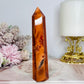 High Grade Carnelian Tower 12cm
