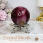 High Grade Mookaite Jasper Sphere On Stand 250g