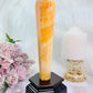 ⚜️ SALE ⚜️ Emotional Healing ~ Stunning Large 24cm Orange Calcite Obelisk | Tower on Timber Stand