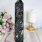 Huge Black & Pink Tourmaline In Matrix Chunky Tower 24cm 1.2KG