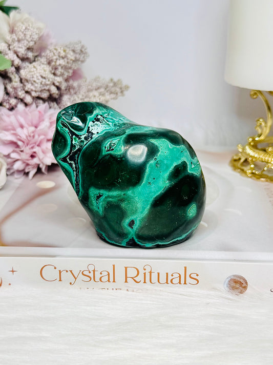 Large Malachite | Chrysocolla Polished Natural Freeform 415g