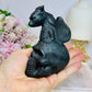 Shungite Carved Skull with Dragon 11cm