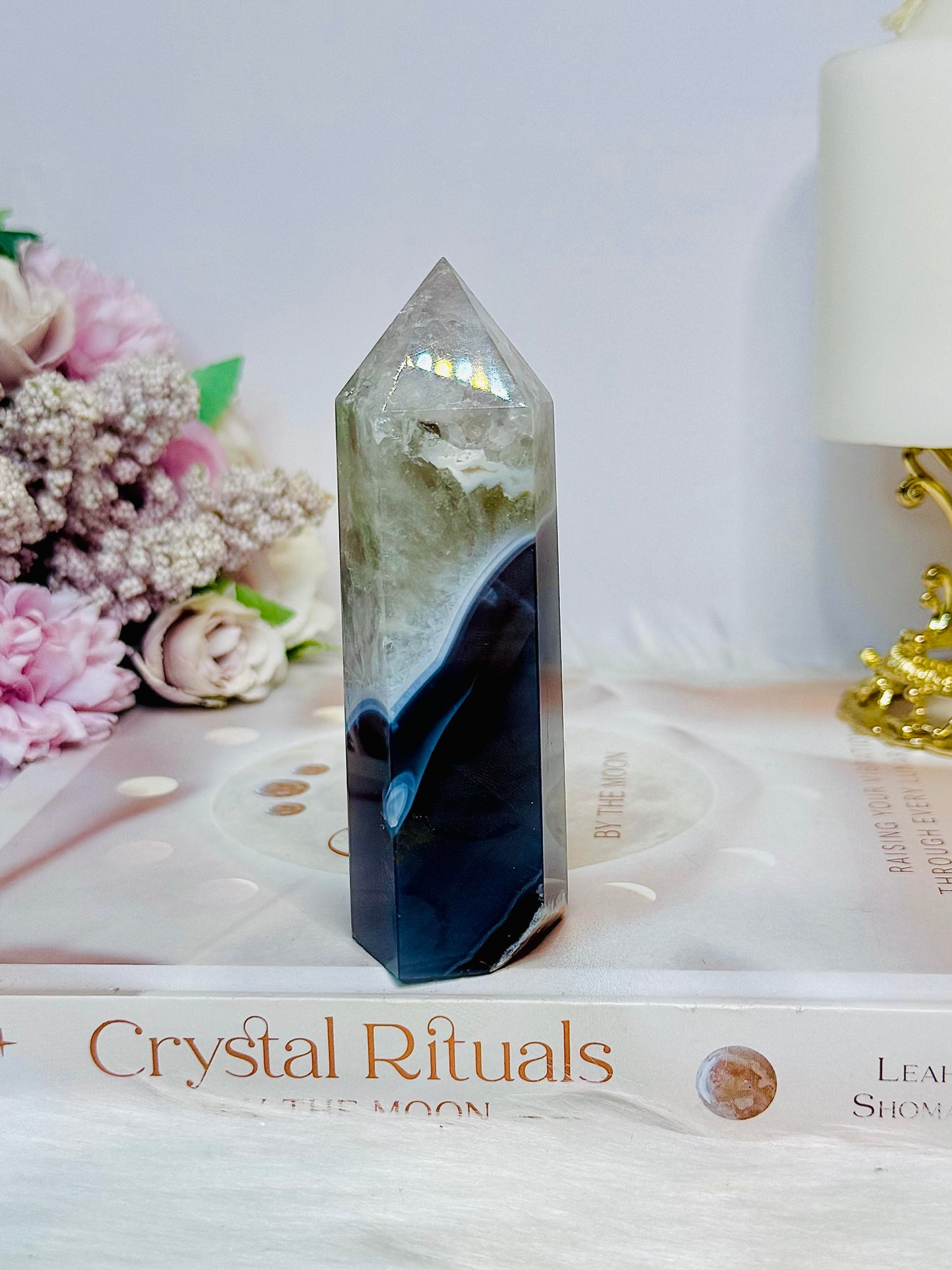 Chunky Agate Tower 10.5cm
