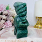 Large Perfectly Carved Moss Agate Eagle 633g 13cm