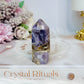 Chevron Amethyst Chunky Tower 7cm