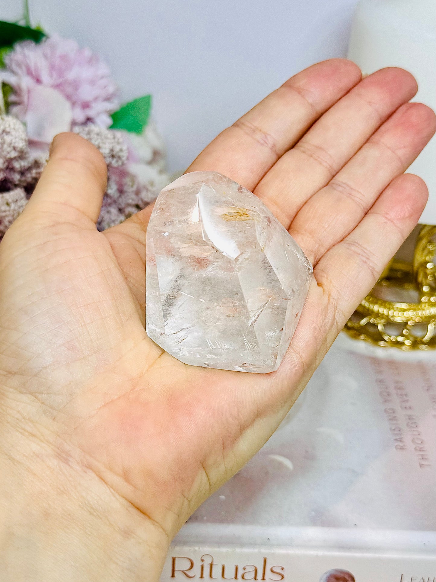 High Grade Clear Quartz Polished Specimen 123g