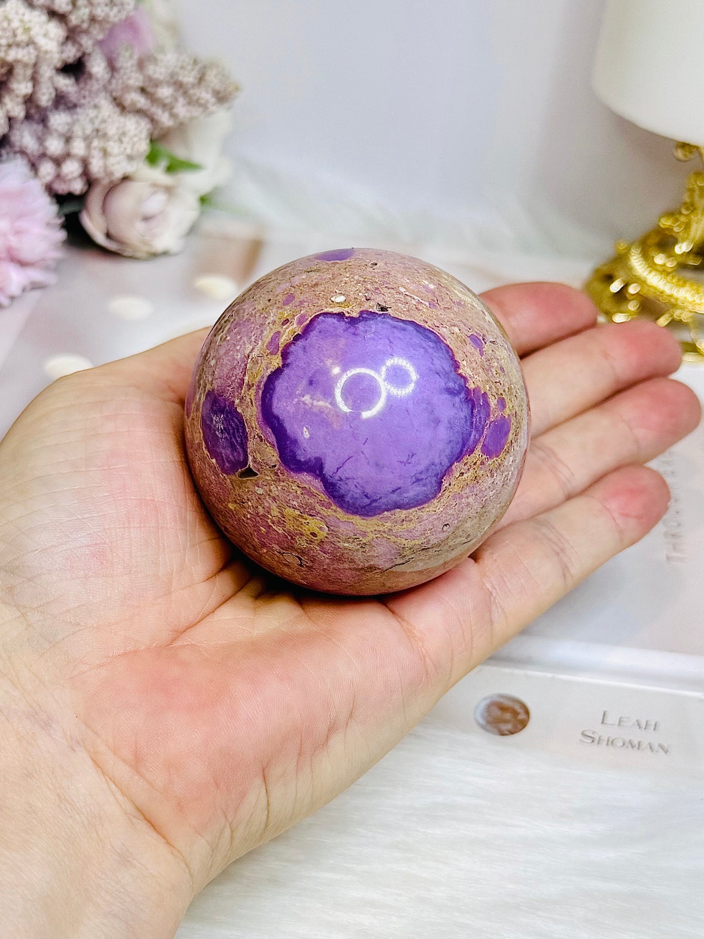 Phosphosiderite Sphere on Stand 284g