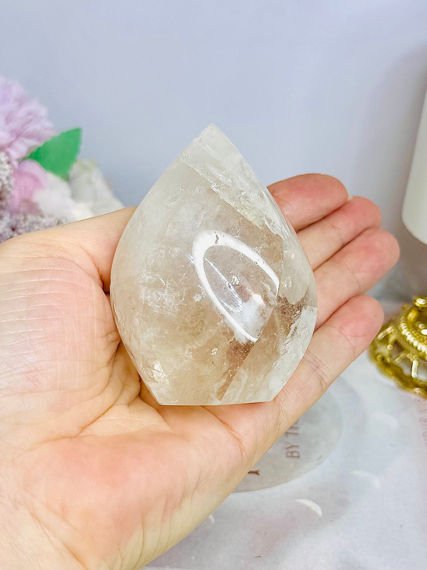 Clear Quartz Freeform From Brazil 223g 8cm