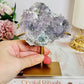Natural Zeolite Specimen on Custom Gold Stand 13cm