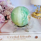 Beautiful Natural Variscite Sphere On Stand 381grams