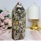 Smokey Quartz Cluster Tower 15cm 801g From Brazil (Points inconsistent not broken)