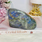 Natural Large Chunky Labradorite Polished Freeform 618gram With Beautiful Flash