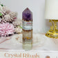 Amethyst with Agate Tower 9.5cm