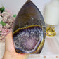 Large Druzy Agate Amethyst Carved Freeform 16cm