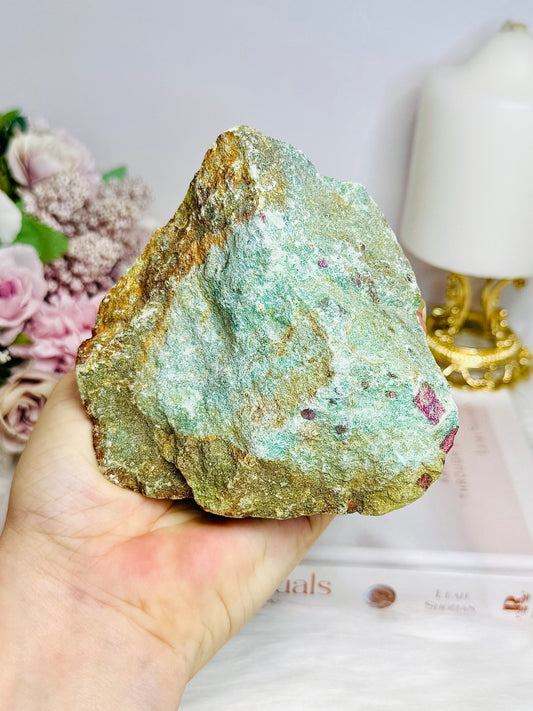 Raw Natural 712 Ruby Fuchsite Specimen