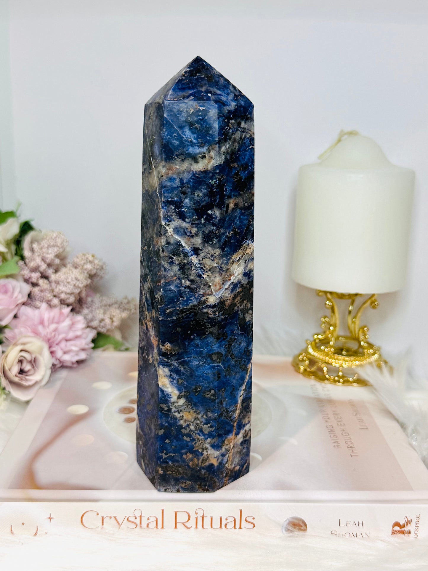 Large Sunset Sodalite Chunky Tower 19cm 753g